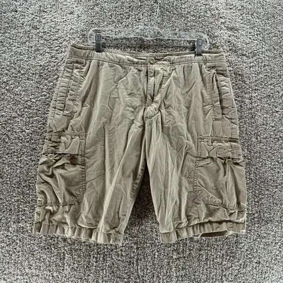 Nike Shorts Mens Medium Tan Cargo The Athletic Department Adjustable Waist Adult