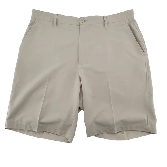FootJoy Golf Shorts 36 Tan Performance Flat Front Mens‎
