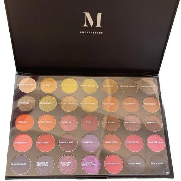 Morphe 35M BOSS MOOD Artristry Palette Black Large Palette 11 inches