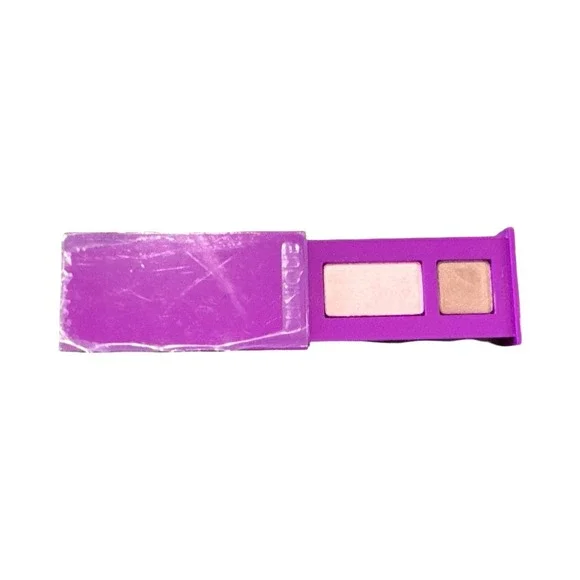 Clinique‎ All About Shadow Duo 14 Strawberry Fudge Eyeshadow Palette Purple Case
