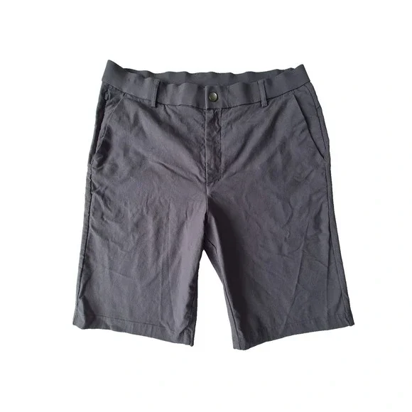 Gradual Golf Shorts Mens 34 Gray Performance Stretch Flat Front 10.5 Inseam