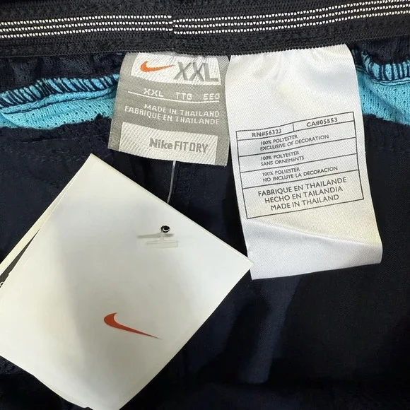 Nike Shorts Men's‎ XXL Blue Athletic Training Swoosh 2007 NWT