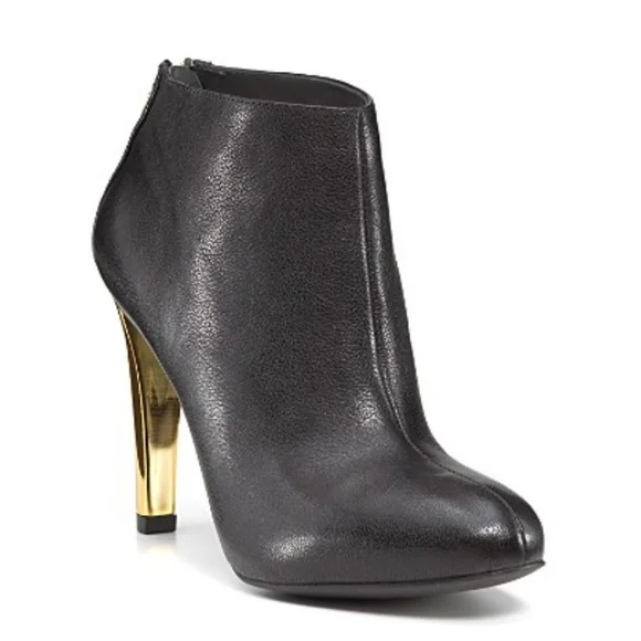 Tory Burch Corbet Bootie Black Gold Women's 10