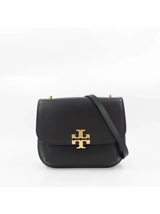 Tory Burch Eleanor Slim Saddlebag Black OS