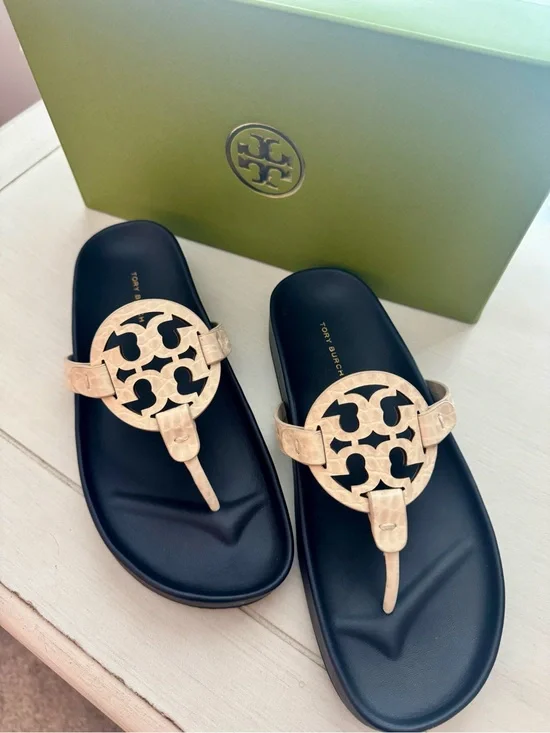 New! Tory Burch Miller Cloud Sandals/ Size 8.5