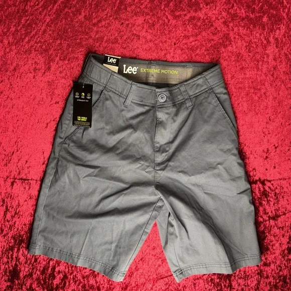 Lee‎ Extreme Motion Chino Shorts Mens 29 Navy Straight Fit 10