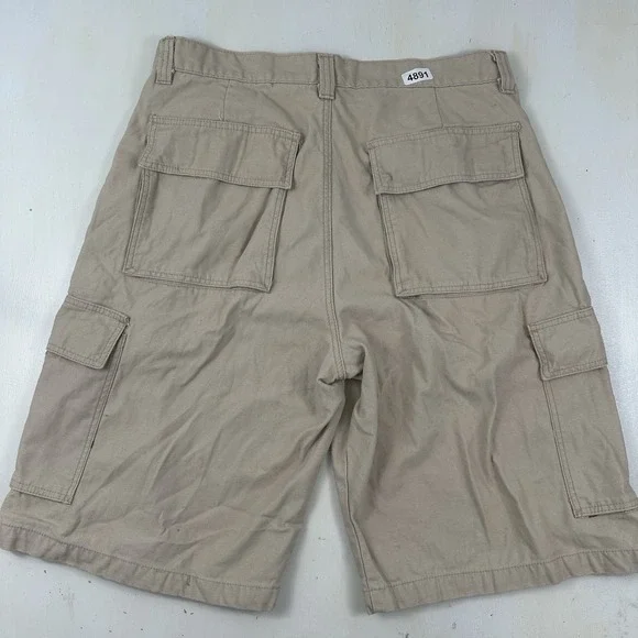 Member's Property Men's Baggy Cargo Shorts Actual 36 X 12‎ Beige Tan Military #1