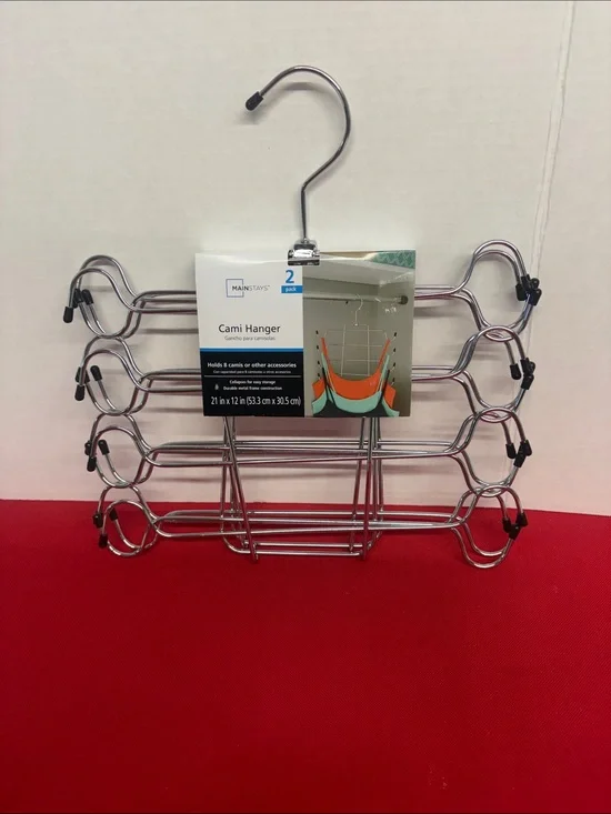 Mainstays Chrome Multi-Tier Cami Hanger - Silver