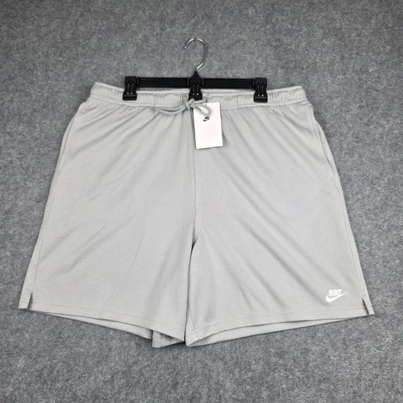 Nike Club Flow Gray Mesh Gym Outdoor Shorts Men's Size LT Large Tall FN3514 077