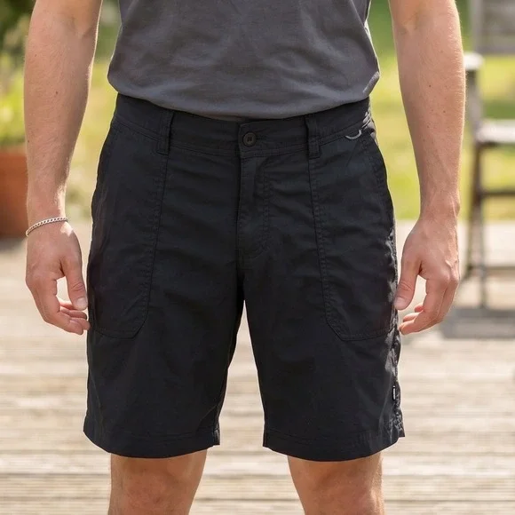 REI Co-op Mens Black Hiking Cargo Shorts Lightweight Quick Dry Outdoor Trail