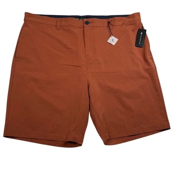 Travis Mathew Step Dance Shorts Mens 30 Maple Brown‎ A42324 9