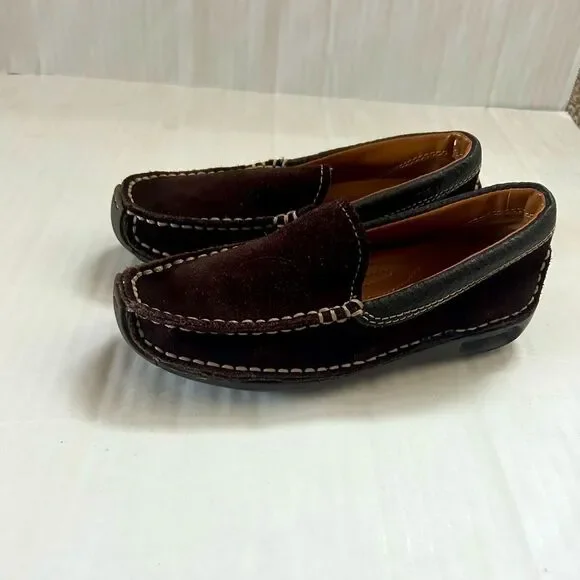 Cole Haan Nike Air Kids Brown Suede Loafers