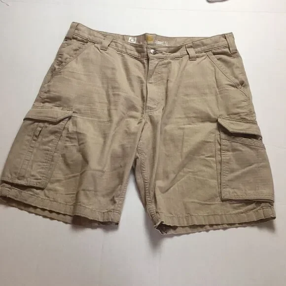 Carhartt Men's Khaki Force Relaxed Fit Cargo Shorts Sz 38