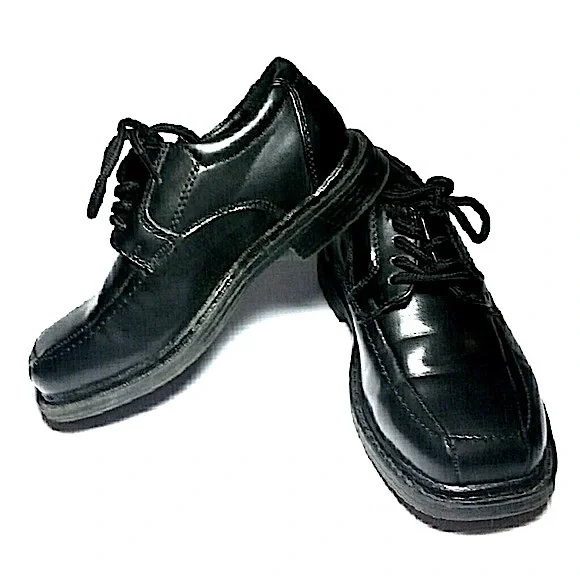 Madison Avenue Black Oxfords Brice Lace Up Dress Shoe Kids 9.5W COPY
