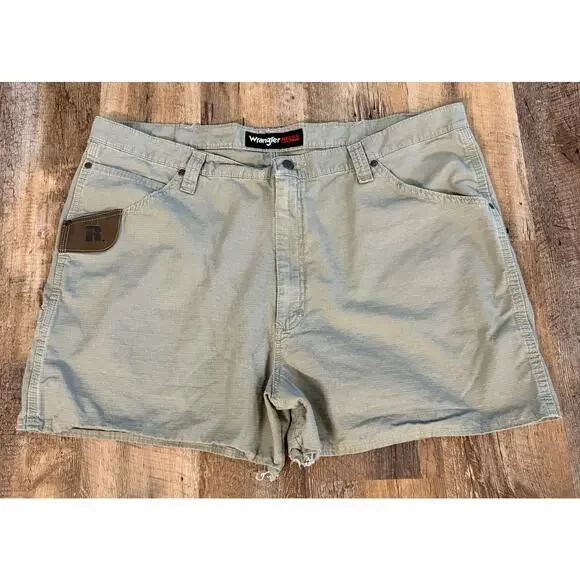 Wrangler Riggs Tan Workwear Utility Ripstop Shorts 42