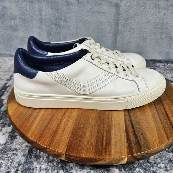Tory Burch Howell Court Womens Size 9.5 M White Leather Athletic Sneakers Shoes