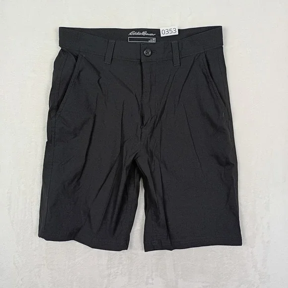 Eddie Bauer Shorts Mens 30 Black Nylon Stretch Hiking Outdoors Gorpcore