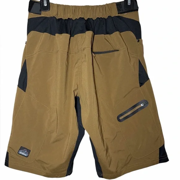 Zoic Men’s Ether Shorts Tan Brown Black Small‎