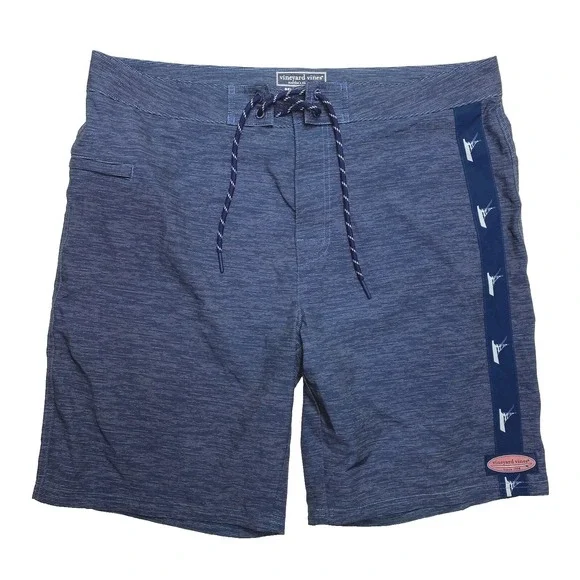 Vineyard Vines Board Shorts Mens 34 Blue Marthas Vineyard Swimwear