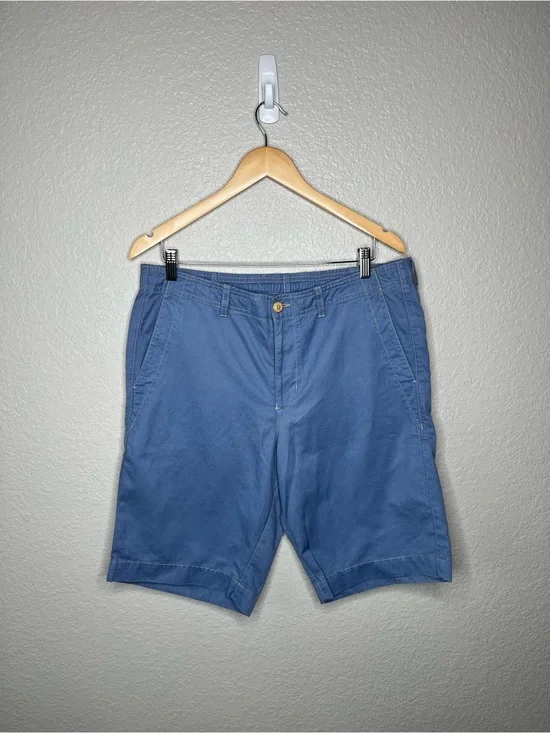 Tommy Bahama Blue Linen Cotton Blend Shorts Men’s Large Tropical Lined Casual