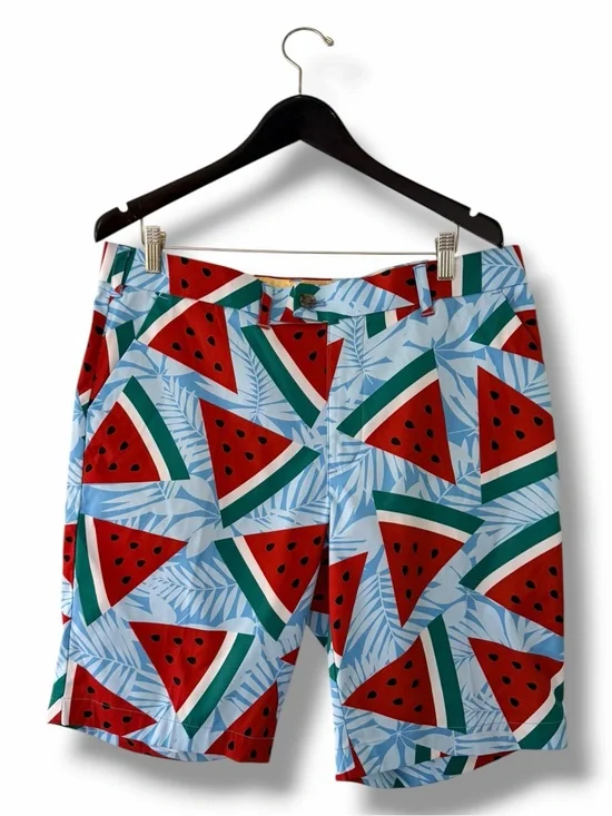 Loudmouth Men's Watermelon Print Shorts Golf Funny 4th of July Vacation Size 36