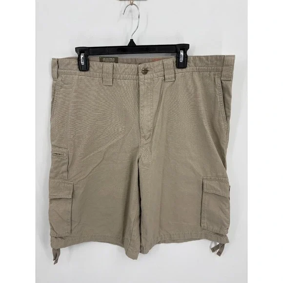 Eddie Bauer NEW Men's Khaki Ripstop Paratrooper Cargo Shorts, Size 38, NWT!!