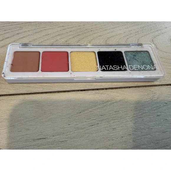 Natasha Denona Jubilee 5 Eyeshadow Palette Vintage Taupe Limoncello Mint‎ Frost