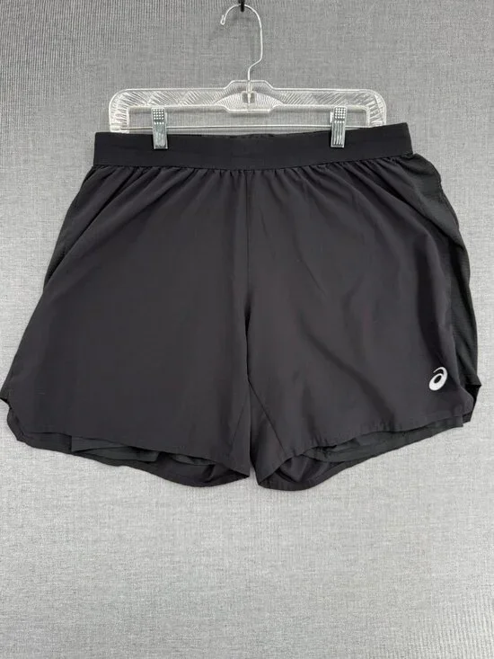 Asics Road 2-in-1 Running Shorts Black Fit Mens XL 8