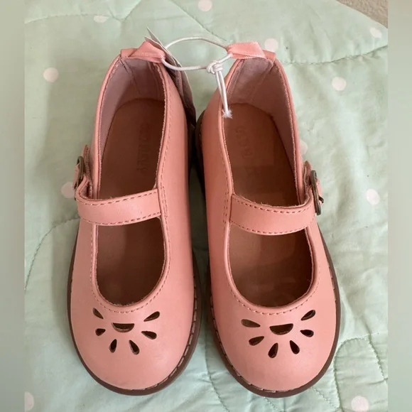 NWT Old Navy BAMBOO Pink Dress Shoes with Classic Mary Jane Style  size 8
