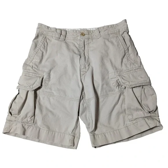 Polo Ralph Lauren Classic Polo Chino Light Khaki Well Worn Cargo Shorts - Men 34