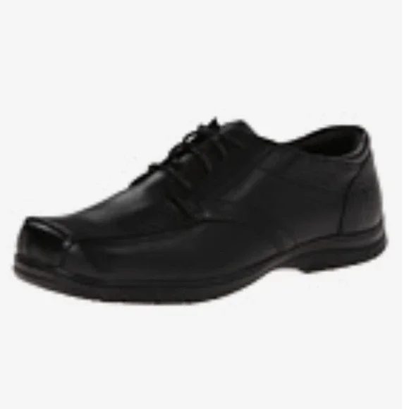 Kenneth Cole New York Boys Black Leather Dress Shoes Size 2.5 Little Kid Lace Up