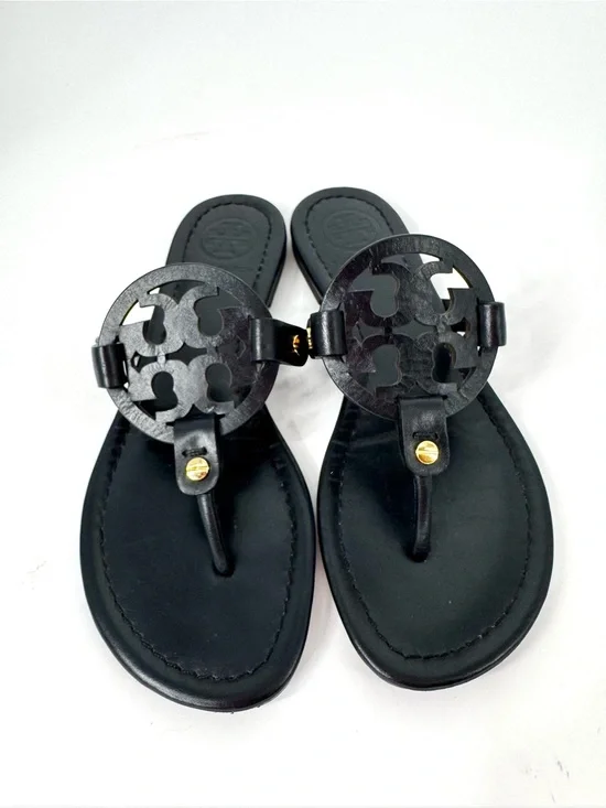 Tory Burch Miller Sandals Black Leather