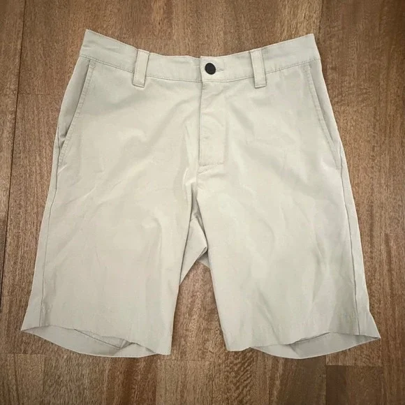 Banana Republic Performance Shorts Mens 30 Beige Elastic Waist Golf 9