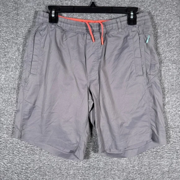 Birddogs Gym Shorts Men Medium Gray Lined Athletic Performance Drawstring Active