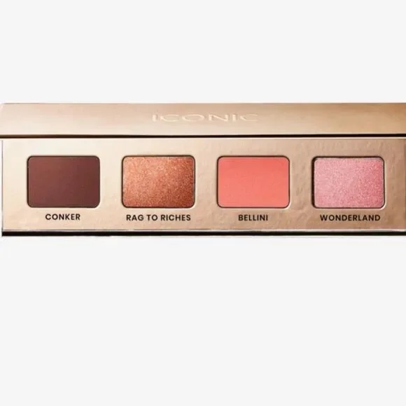 🌻 ICONIC London Warm & Blushing Eyeshadow Palette New