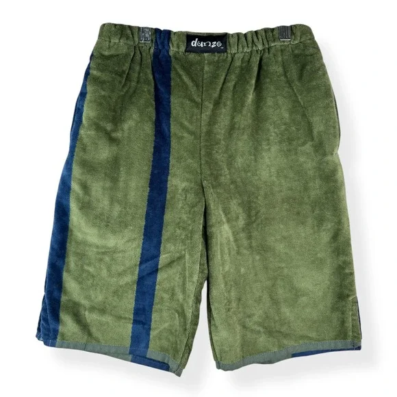 Dunzo Terry Cloth Towel Shorts Mens Size XS Beach Resort Streetwear Pockets