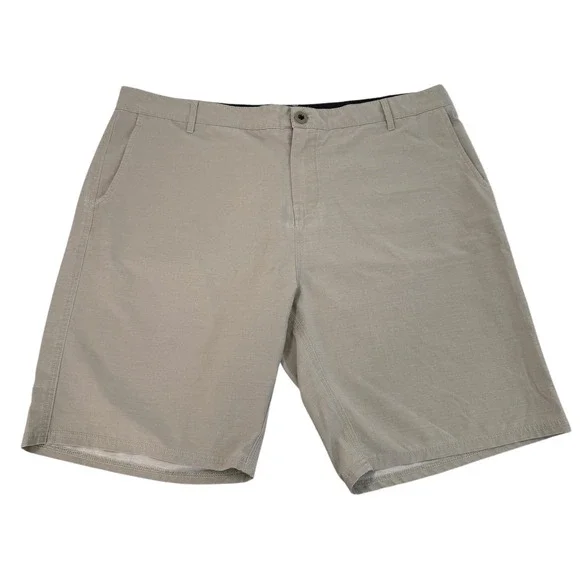 Killer Dana Mens Hybrid Boardwalk Shorts Khaki Tan‎ Stretch Ripstop Size 38 Surf