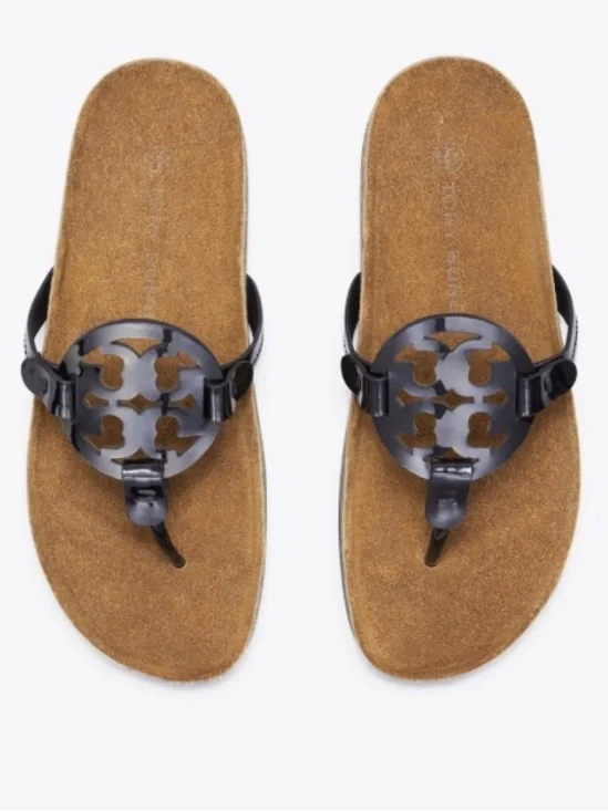 Tory Burch Miller Cloud Sandals Black 9