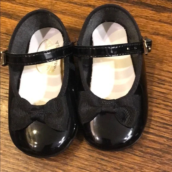 Wee Kids Black Dress Shoes