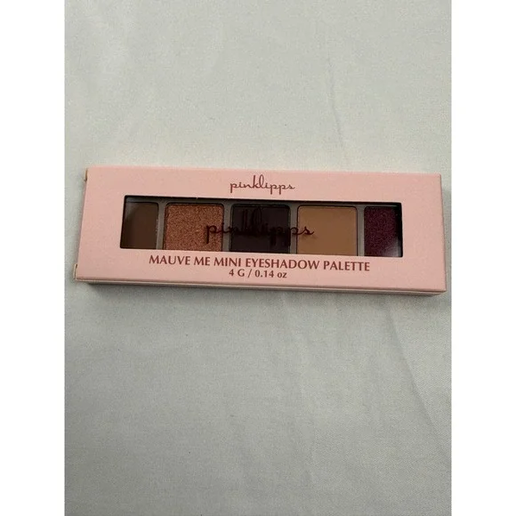 Pink Lipps Mauve Me Mini Eyeshadow Palette 5 Pan Shimmer Matte 4g 0.14oz‎ 4C02
