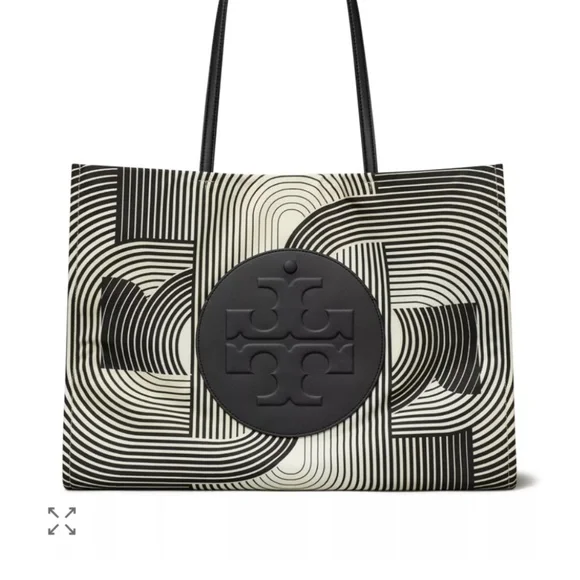 TORY BURCH NWT ELLA PRINTED TOTE 🆕 🖤
