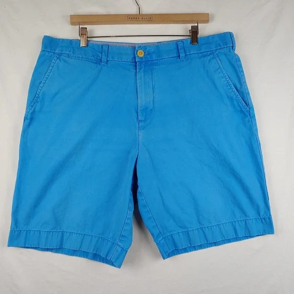 TOMMY HILFIGER Shorts Mens‎ 38 Blue Flat Front 9