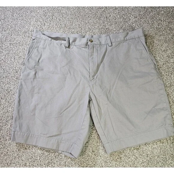 Ralph Lauren Shorts Men Sz 40 9in Inseam Stretch Classic Fit Chino‎ White Pony