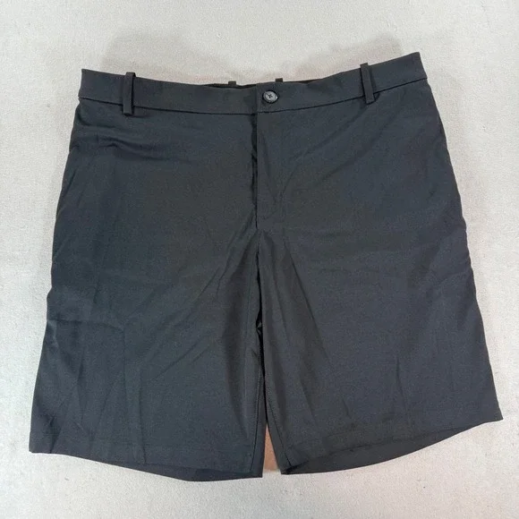 Nike Dri-FIT Golf Shorts Mens 38 Black Flat Front Performance Stretch Activewear
