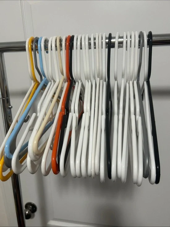 Set of 28 Large plastic hangers