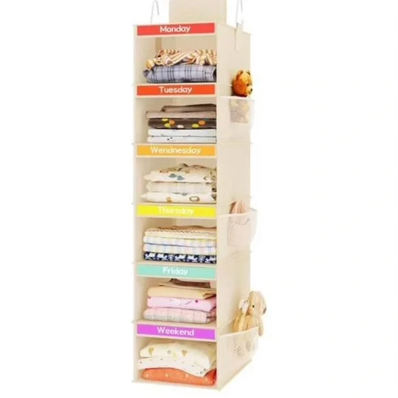 Kids Hanging Weekly Clothes Organizer – Like New