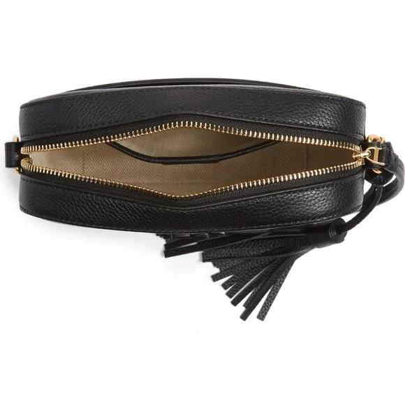 Tory Burch McGraw Black Camera Crossbody Bag