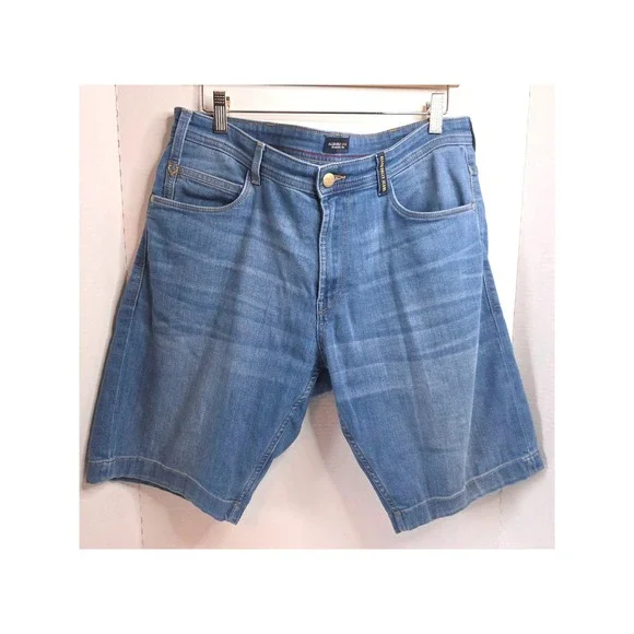 Allen Solly‎ Jeans Tailored Shorts Mens Size 36 Blue Denim Casual Chino Style