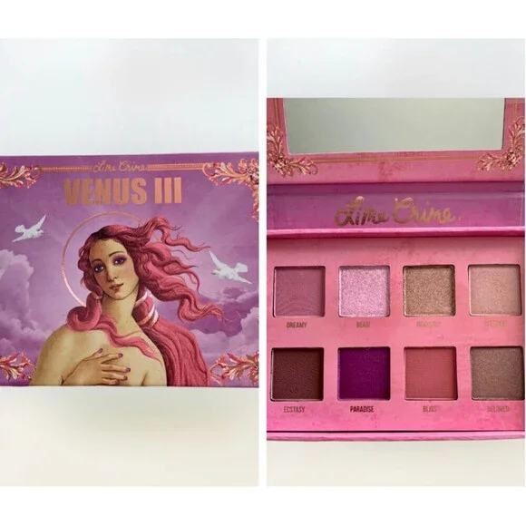 Lime Crime Venus III‎ Eyeshadow Palette Pink Purple Women Makeup Beauty