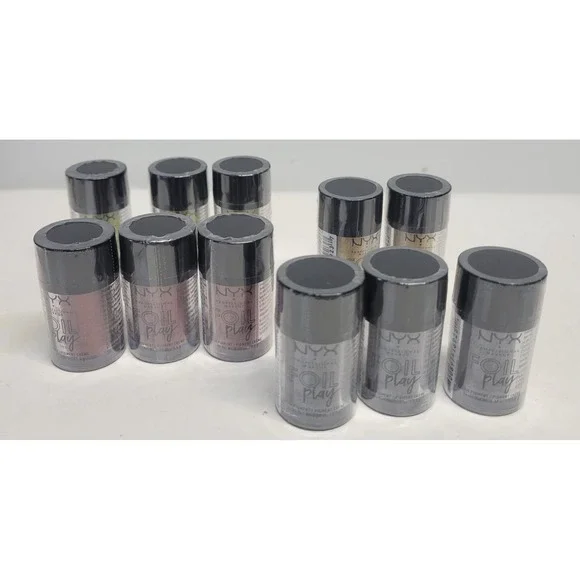 Lot of 11‎ NYX Professional Makeup Foil Play Cream Pigment Assorted Shades NWT